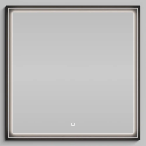 Зеркало Лайт 80, черный глянец