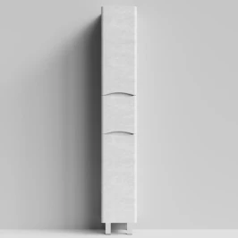 Пенал Адель 30 (1 ящик, 2 двери) напольный, белый камень, правый