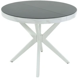 Стол «Оскар» D950 GLASS, стекло черное