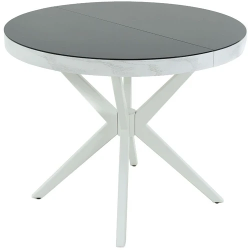 Стол «Оскар» D950 GLASS, стекло черное