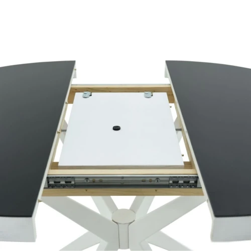 Стол «Оскар» D950 GLASS, стекло черное