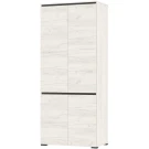 Шкаф «Гретта» 4С, Крафт белый/Антрацит