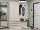 Готовая прихожая Стиль-03 Cream Silk Белый фьюжн