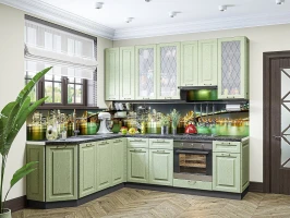 Готовый кухонный гарнитур Ницца-03 Дуб оливковый