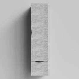 Пенал Марко 35 подвесной, дверь и ящик, ручки Черные, Горный камень ПВХ 57807, правый