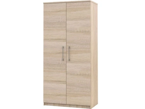 Шкаф «Аврора» 2дв, Дуб сонома/Белый