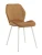DC827 Стул мягкий, КОРИЧНЕВЫЙ#G62-61 велюр, каркас металл белый КРУГЛЫЙ