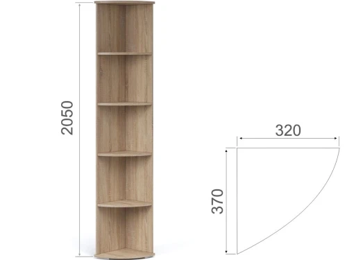 Прихожая «Виола» угловая, Дуб сонома/белый