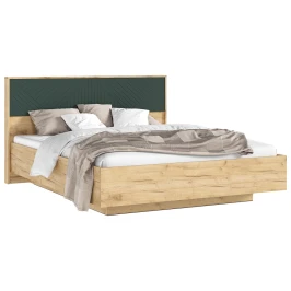 Кровать парящая с подъемным механизмом Флэш 1,6 м, Браш Мени Грин, Дуб Крафт