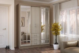 Шкаф-купе Маэстро, Ясень шимо светлый, Ясень шимо темный