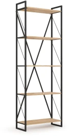 Скарлетт Стеллаж 940 Дуб сонома/Черный