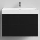 Тумба Лоренцо 85 подвесной, Дуб цвет 27 Vodok с раковиной в комплекте