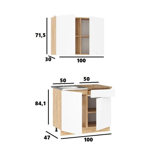 Кухонный гарнитур Дана 1.0 м