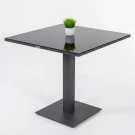 Стол обеденный CANA алюминий, стекло 80x80 см (1 ножка)