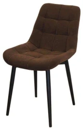 Стул Р / черный /велюр шоколад