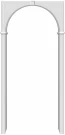 Межкомнатная арка в дверной проем BRAVO Бравo П-23 (Белый)
