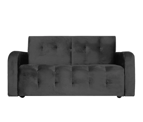 Диван  Оксфорд  90х170 велюр  черный