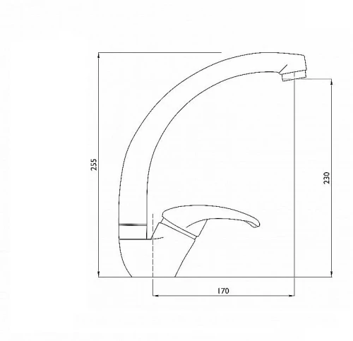 Смеситель для кухни UM2302 CR Хром