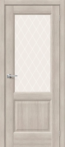 Межкомнатная дверь экошпон Неоклассик-33 Cappuccino Melinga White Сrystal
