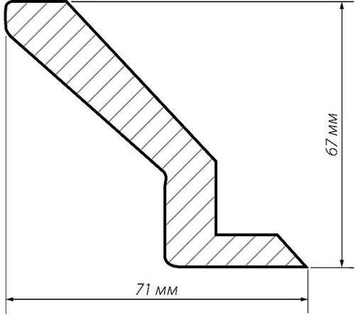 Декоративный карниз Blanco