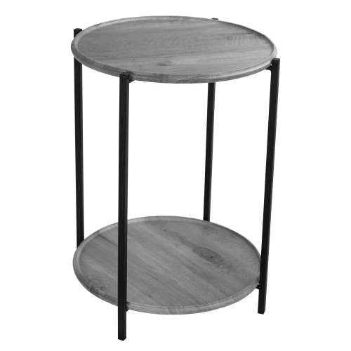 Стол журнальный BeautyStyle 21 орех гикори grey/черный