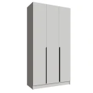 Распашной шкаф Мадрид 1,2, Белый
