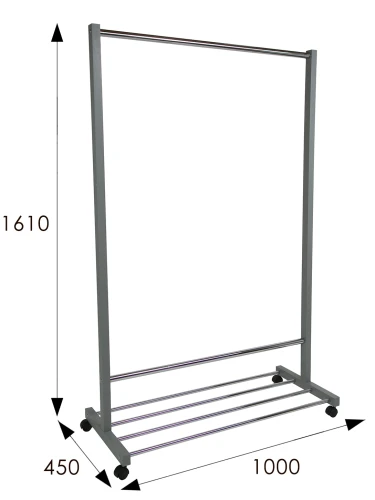 Вешалка напольная В 35Н серый