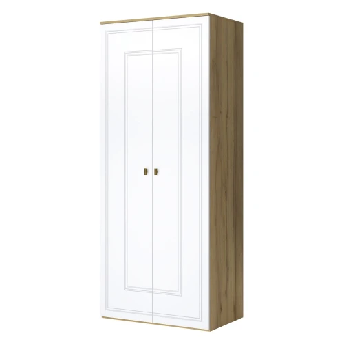 Шкаф Вега Сапфир 2дв, белый глянец