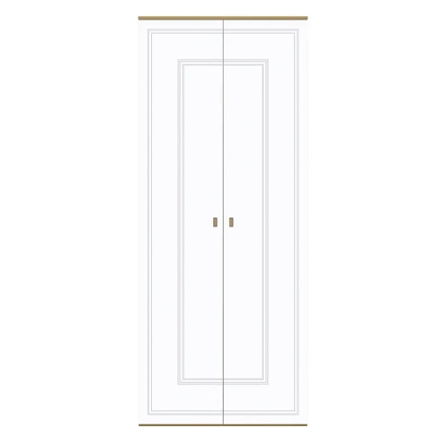 Шкаф Вега Сапфир 2дв, белый глянец