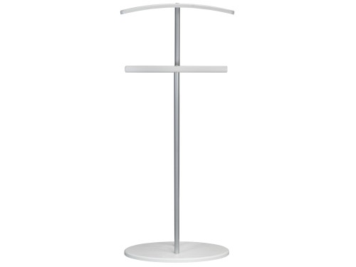 Вешалка костюмная Дэви 2 металлик/белый