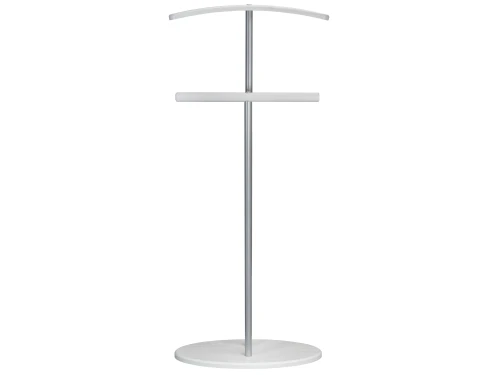Вешалка костюмная Дэви 2 металлик/белый