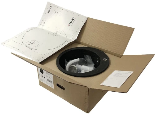 Мойка врезная Vivat 4718 1Ч МатЧерный