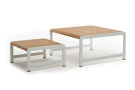 Комплект кофейных столов из алюминия MAYA белый  Joygarden