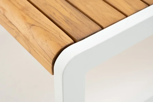 Комплект кофейных столов из алюминия MAYA белый  Joygarden