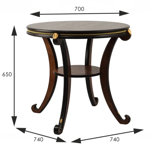 Стол журнальный Глория М орех