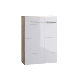 Комод Лайн 13.121, Дуб серый, Белый