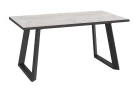 Стол DikLine ZL140 хромикс белый/ черный/опоры черные