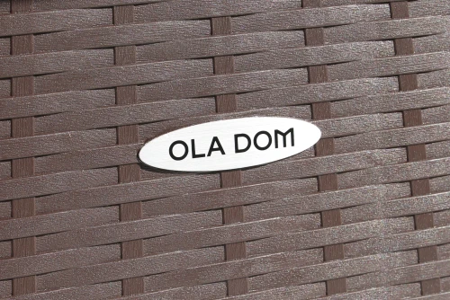 Стол пластиковый Ola Dom арт.ЭП 442332 76x76см квадратный (коричневый)