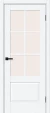 Межкомнатная дверь распашная BRAVO Прима-13.0.1 White Silkwood Magic Fog