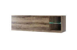 Тумба RTV 1S2N, JAGGER, цвет Дуб монастырский /Черный