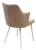Стул HERMAN БЕЖЕВЫЙ #5, велюр / белый каркас М-City