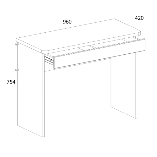 Стол 1S , OLIVIA, цвет вудлайн крем