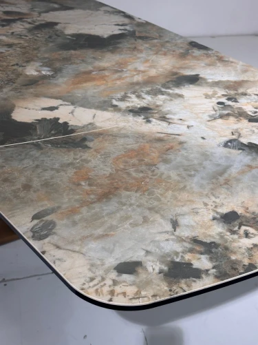 Стол ALONSO 200 TL-137  матовый, итальянская керамика/медный брашированный каркас, ®DISAUR