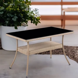 Стол из искусственного ротанга 120*70 см РИО «RIO» wood арт.80091