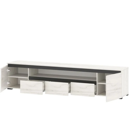 Тумба «Гретта» 2С3Я, Крафт белый/Антрацит