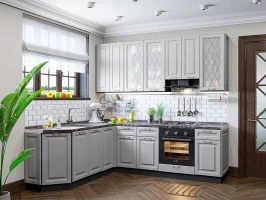 Готовый кухонный гарнитур Ницца-03 Графит