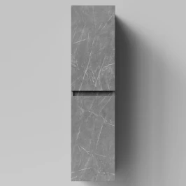 Пенал Бест 35 (2 двери) подвесной, Мрамор Серый софт тач ПВХ 4044-1, левый