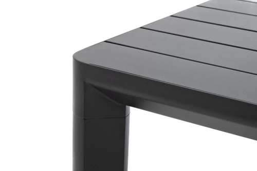 Обеденный стол из алюминия GONZO 220 см графит  Joygarden