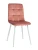 DC209 Стул мягкий, ПЫЛЬНО-РОЗОВЫЙ#G62-23 велюр, каркас металл белый КРУГЛЫЙ