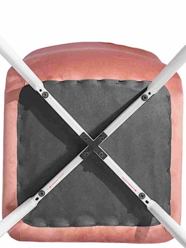 DC209 Стул мягкий, ПЫЛЬНО-РОЗОВЫЙ#G62-23 велюр, каркас металл белый КРУГЛЫЙ